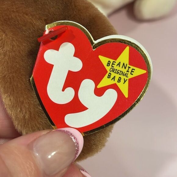 1998 Original Ty Beanie Baby Tracker the Basset Hound Excellent Condition NWT - Picture 8 of 11